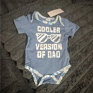 Blue Baby Onesie with Fun Graphic
